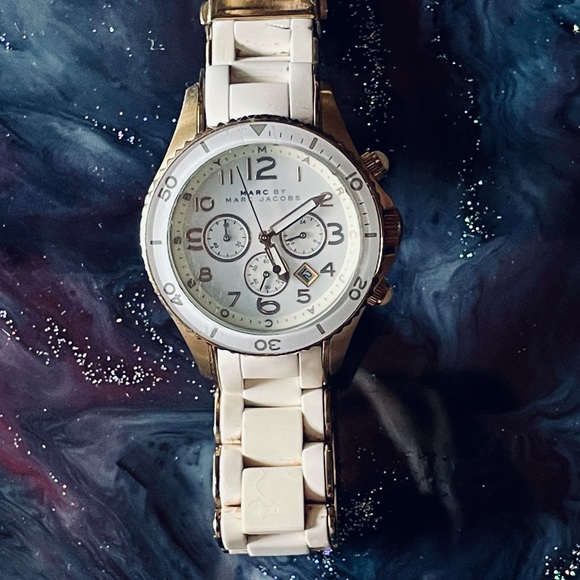 MARC JACOBS ROCK ROSE GOLD & WHITE WOMENS WATCH main image 9